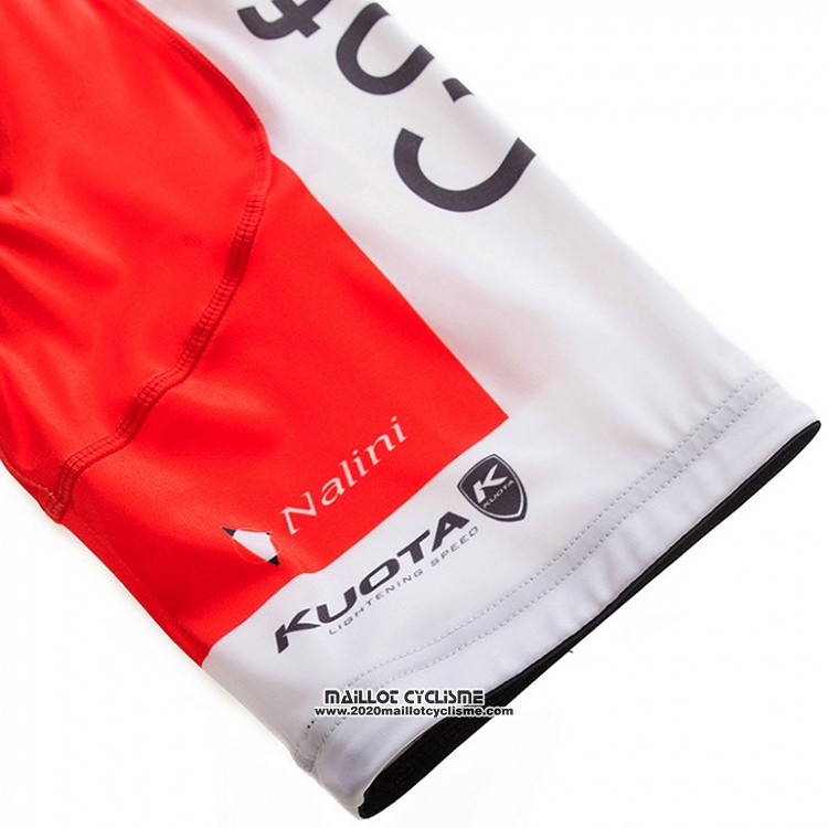 2018 Maillot Ciclismo Cofidis Rouge et Blanc Manches Courtes et Cuissard